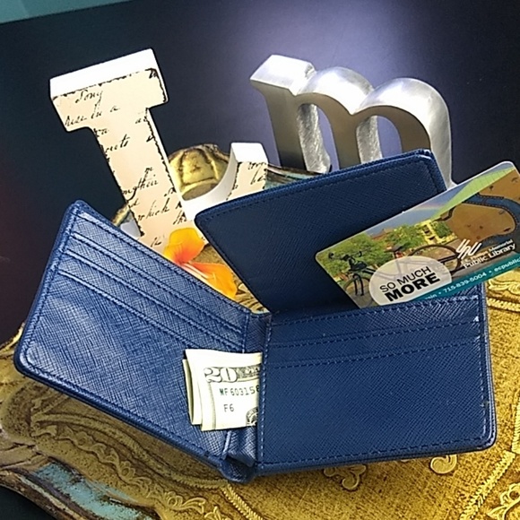 LAST ONE BLUE CLASS 💲STASH Classic bifold wallets by MoDA NY - Picture 5 of 8